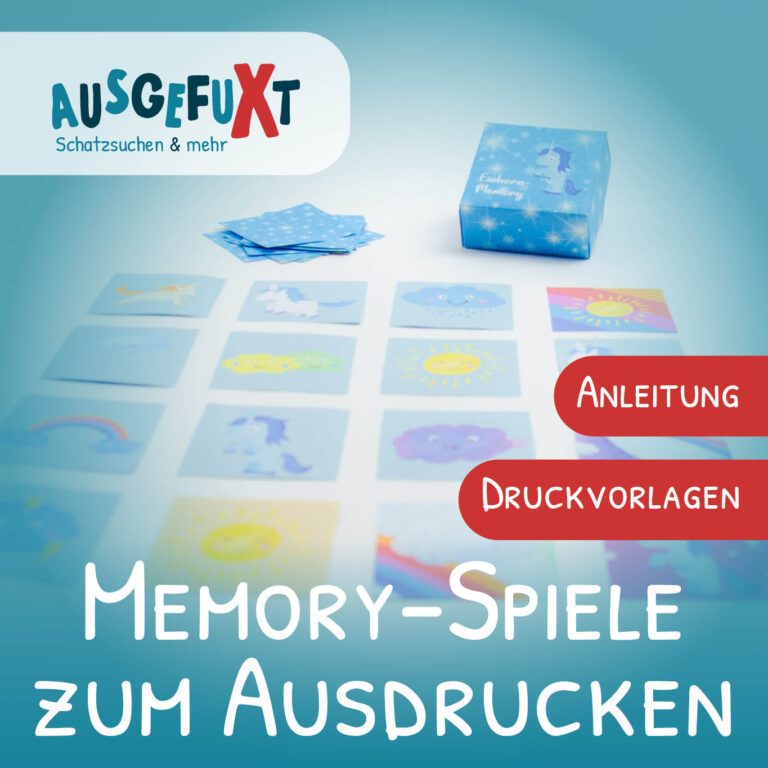 Memory zum Ausdrucken - Vorlagen für verschiedene Mottos - AUSGEFUXT