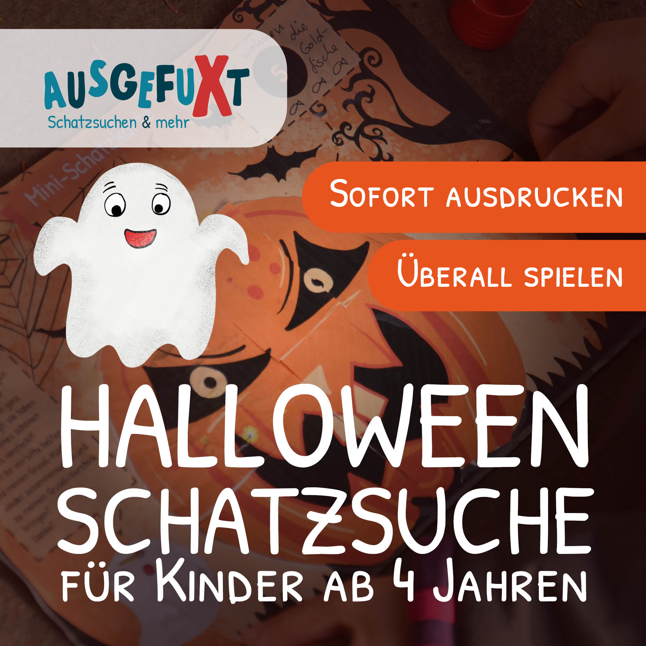 Mini-Halloween-Schatzsuche: „Herman sucht den Kürbis“