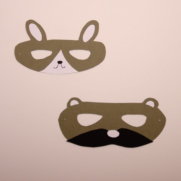 Tiermaske basteln: Vorlage für Fuchs und Co. - AUSGEFUXT