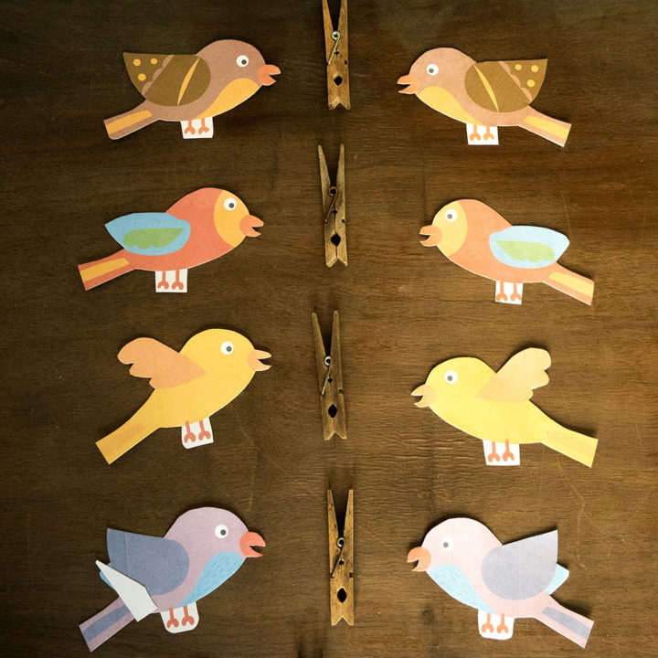  Foto zu Vögel basteln: Anleitung und kostenlose Druckvorlage - AUSGEFUXT 