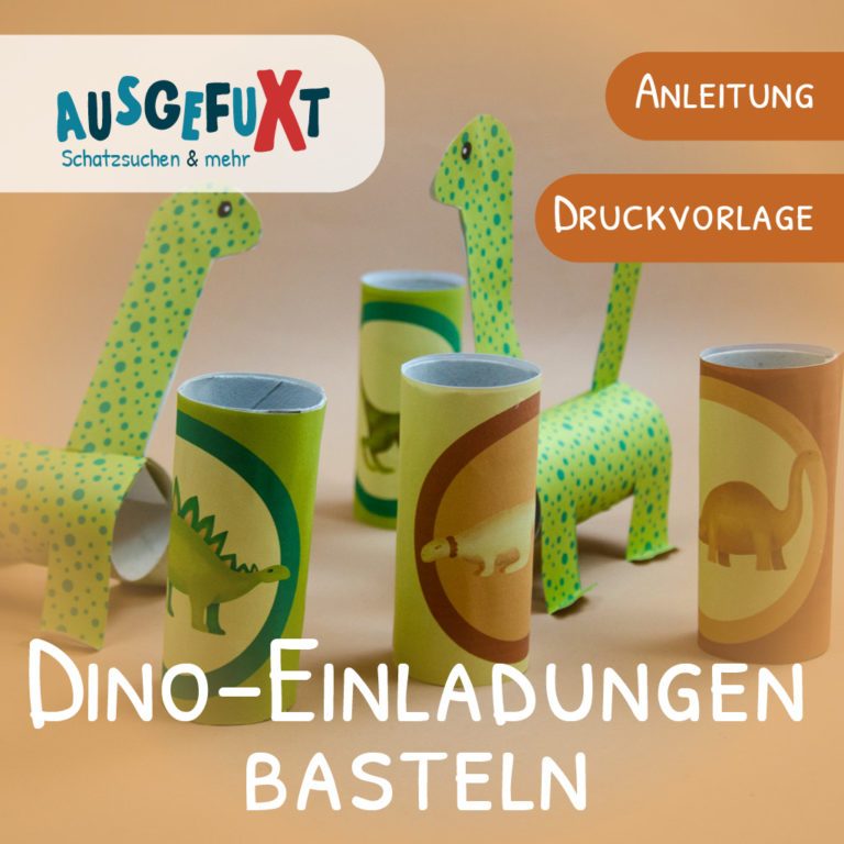 Dinosaurier Einladung Basteln