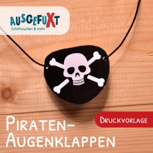Kostenlose Druckvorlage für Piraten-Augenklappen