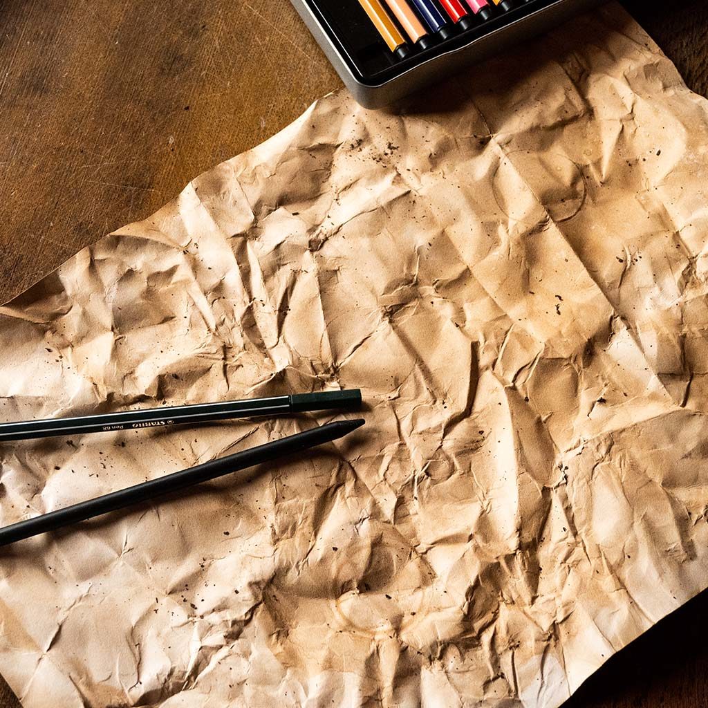 Altes Papier vorbereiten