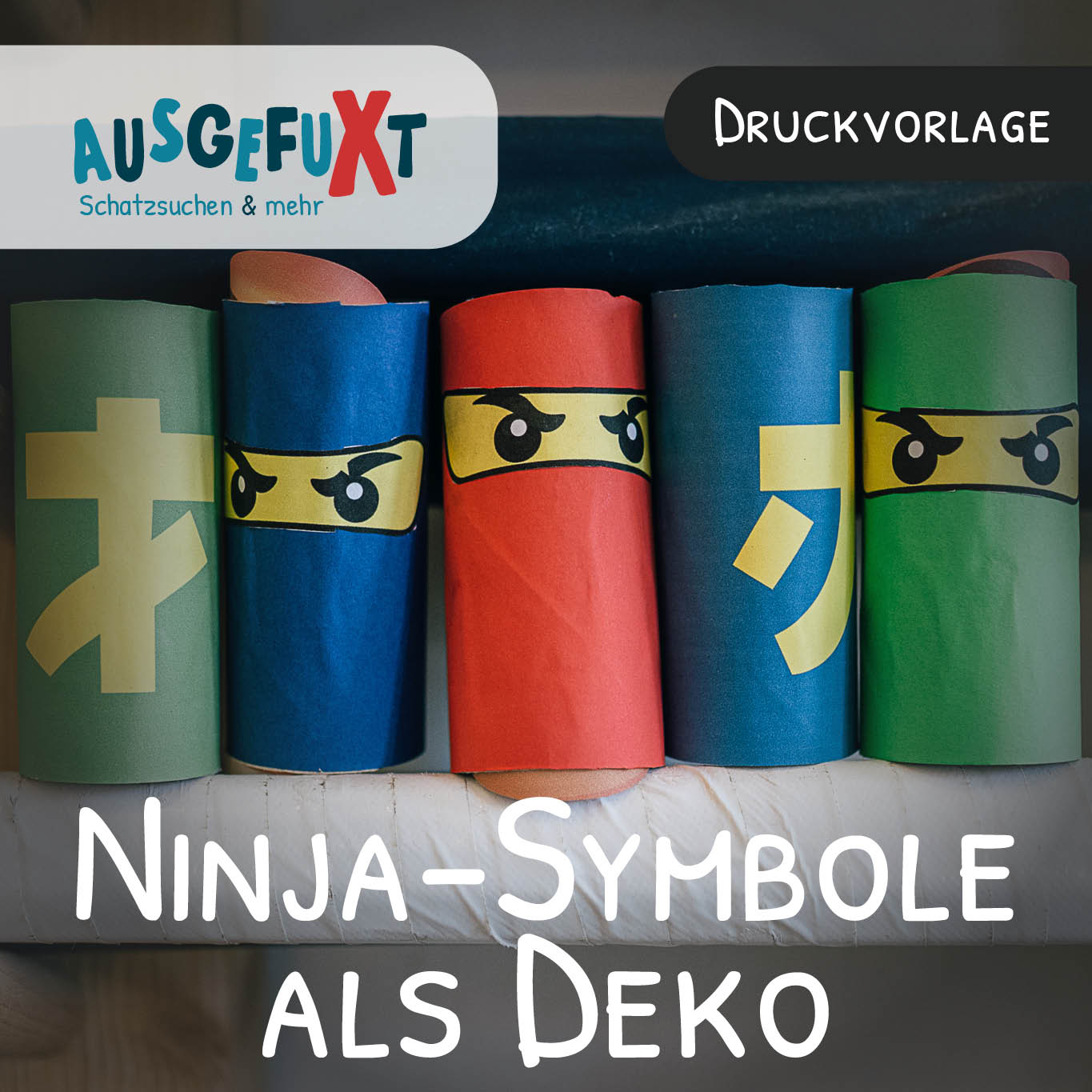 Ninja-Symbole als Deko