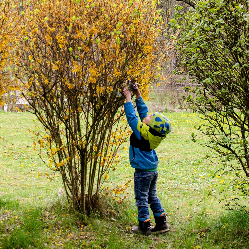 Der erste Hinweis bei der Bauernhof-Schatzsuche