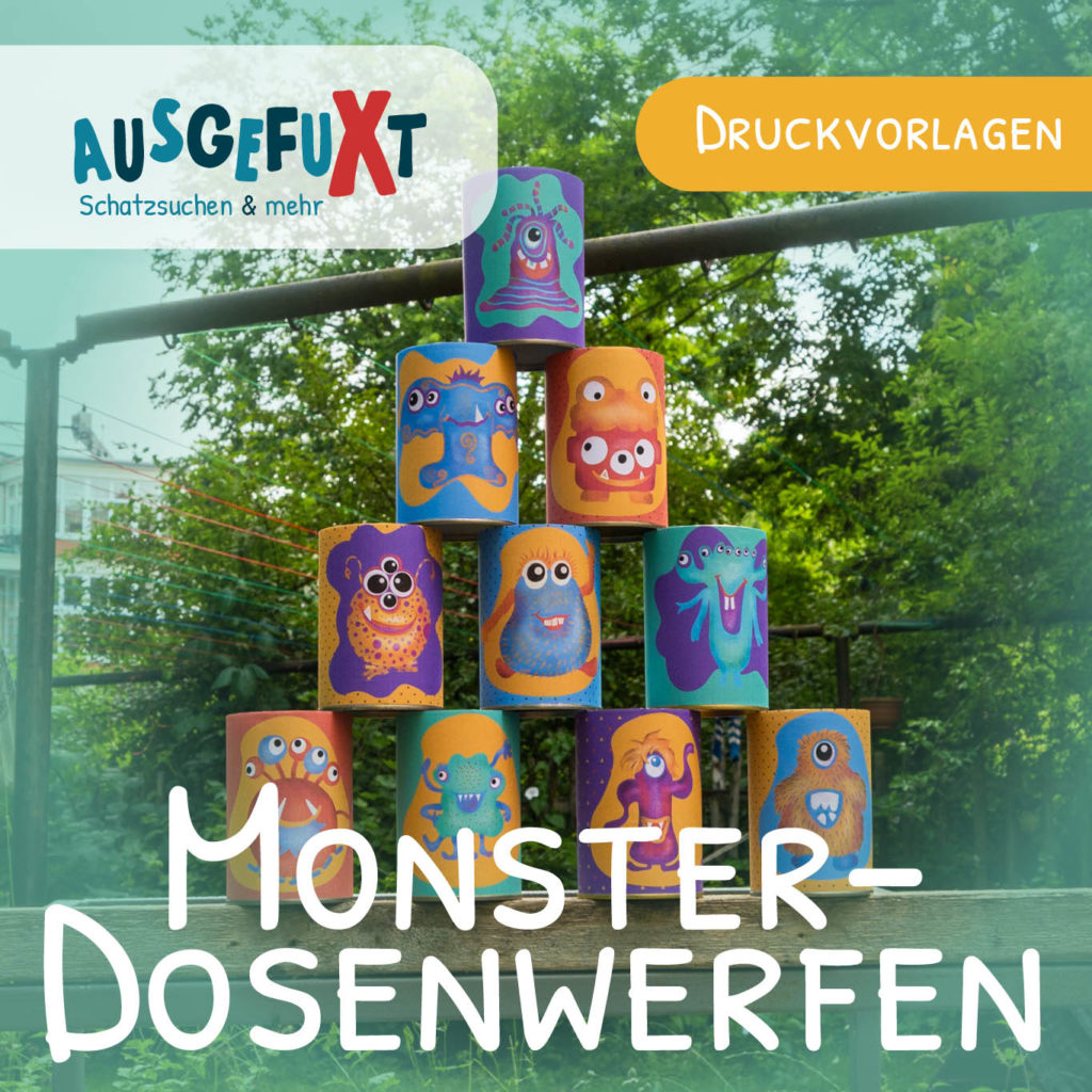 Ein cooles Monster-Spiel: Dosenwerfen