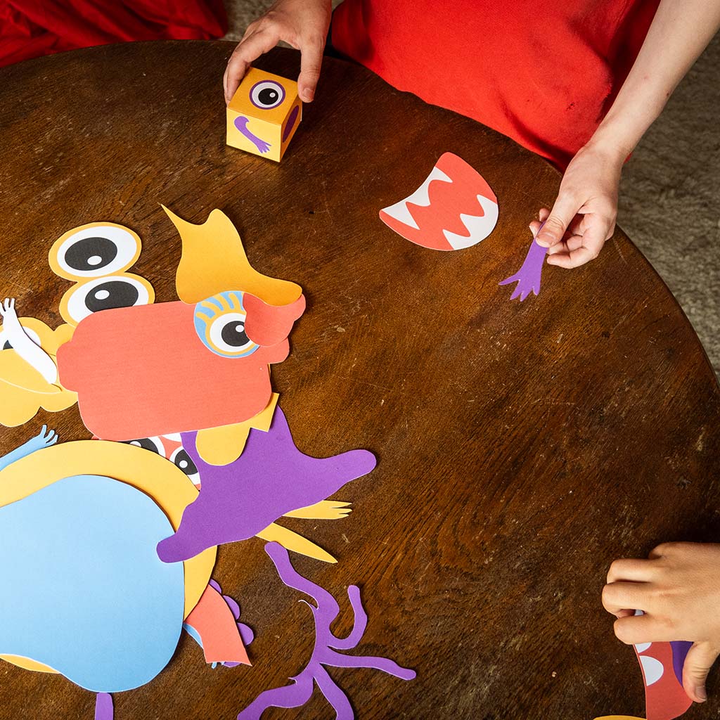 Monster-Legespiel basteln Monster-Legespiel basteln