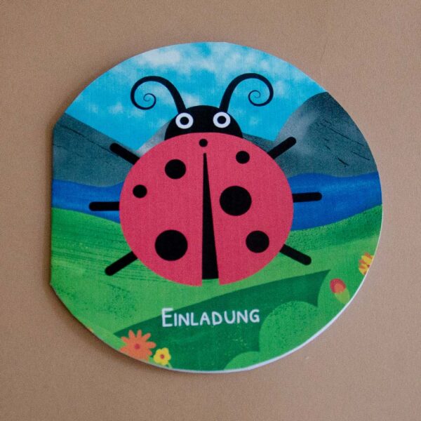 20 Marienkäfer-Einladungskarten Für Kindergeburtstag – Mit Umschlägen, Aquarell-Design, 10x15 Cm