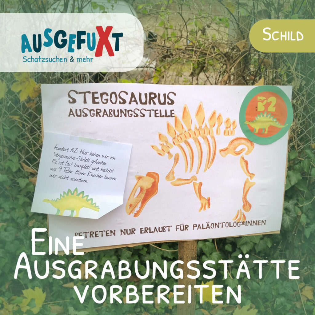 Dino-Ausgrabungsstätte vorbereiten