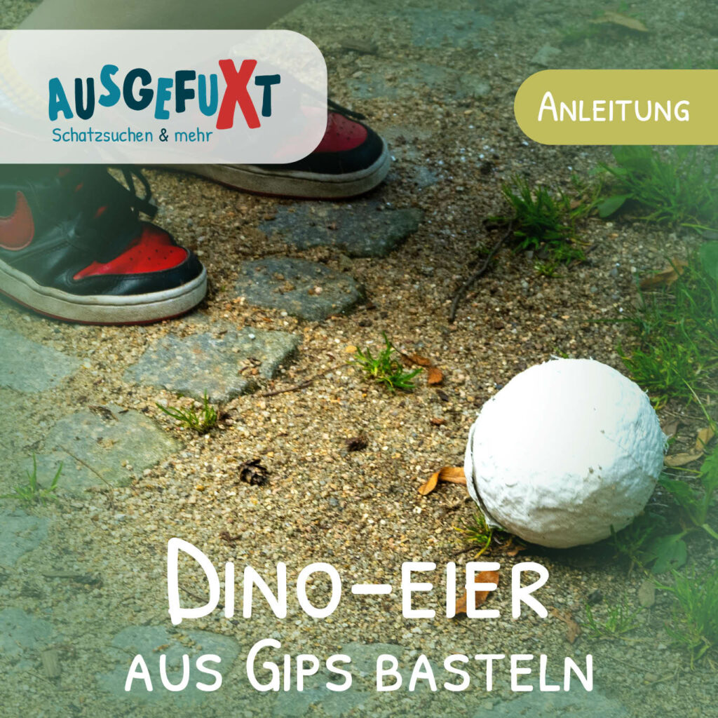 Dino-Eier aus Gips basteln