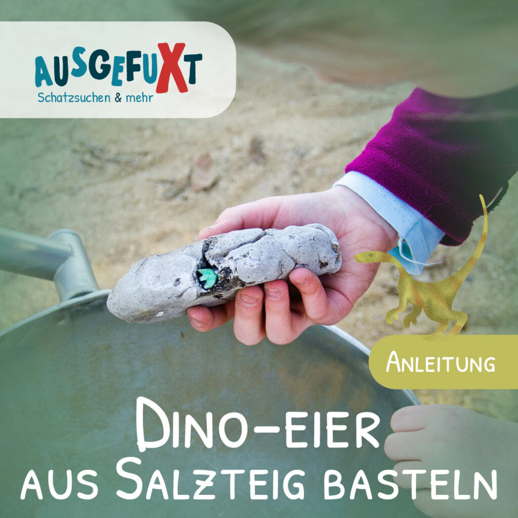 Dino-Eier aus Salzteig basteln