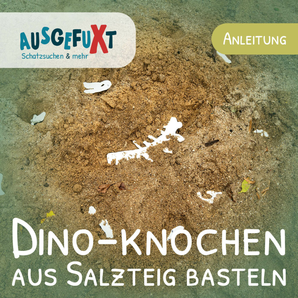 Dino-Knochen aus Salzteig basteln