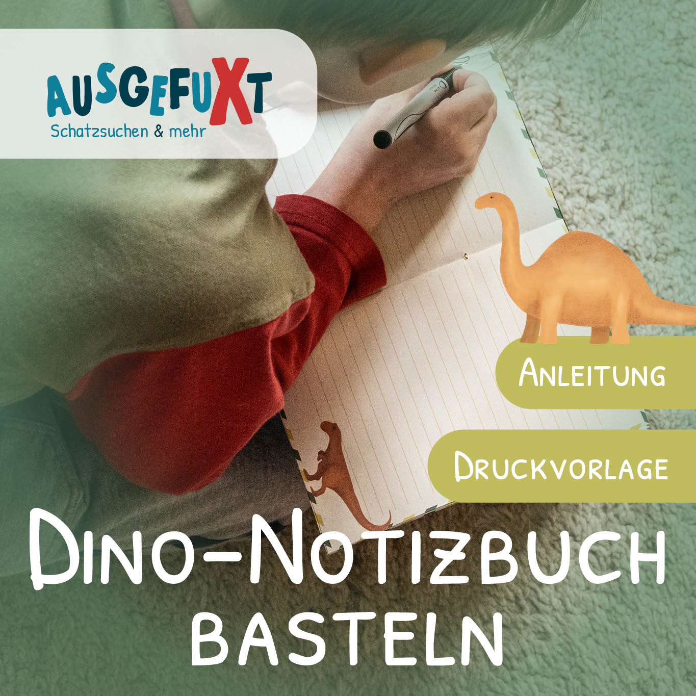 Dino-Notizbuch basteln Dino-Notizbuch basteln