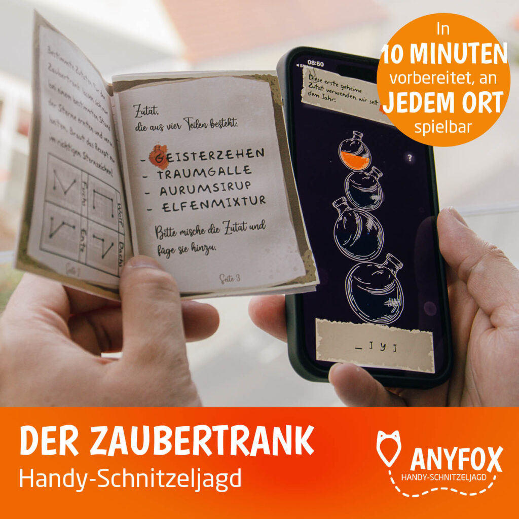 Handy-Schnitzeljagd â€žDer Zaubertrankâ€œ