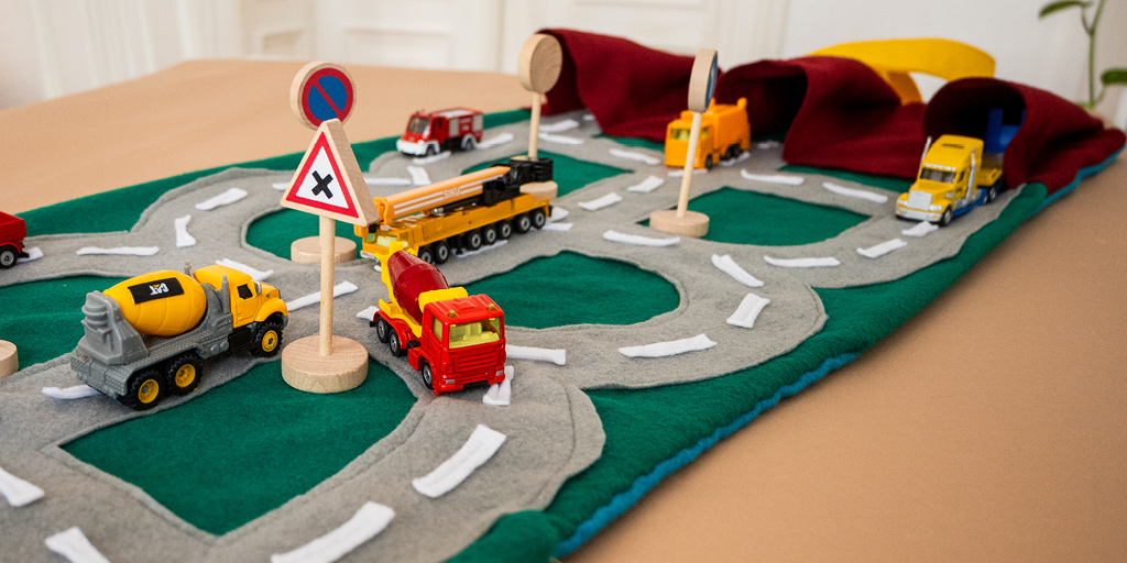 Autoteppich â€žto goâ€œ nÃ¤hen - Anleitung und StraÃŸenvorlage