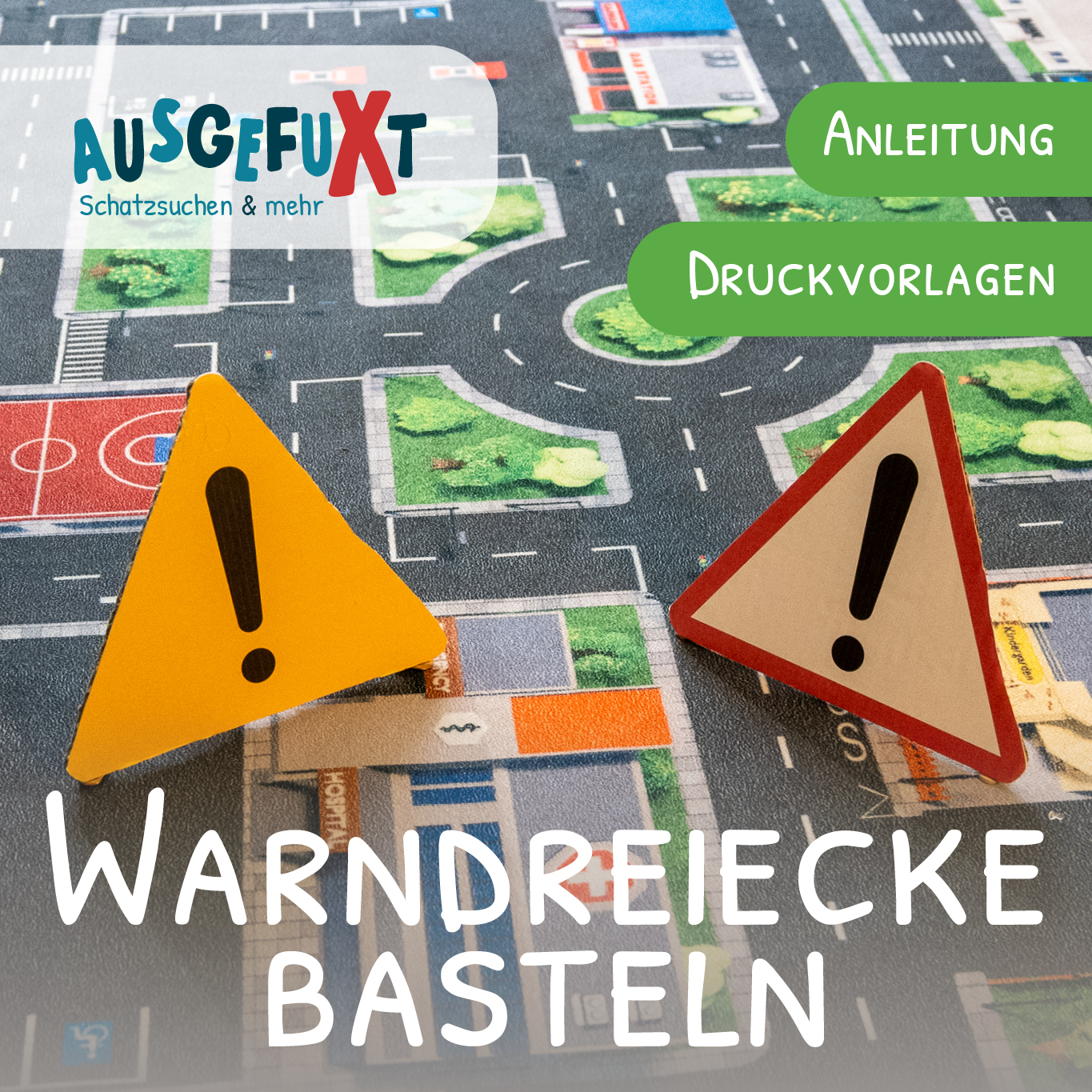 Warndreieck basteln - Druckvorlage & Anleitungen