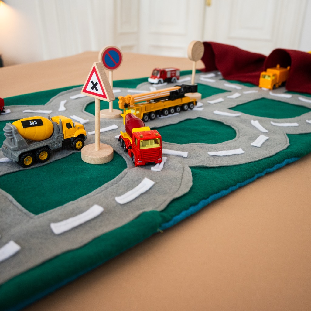 Autoteppich â€žto goâ€œ nÃ¤hen - Anleitung und StraÃŸenvorlage