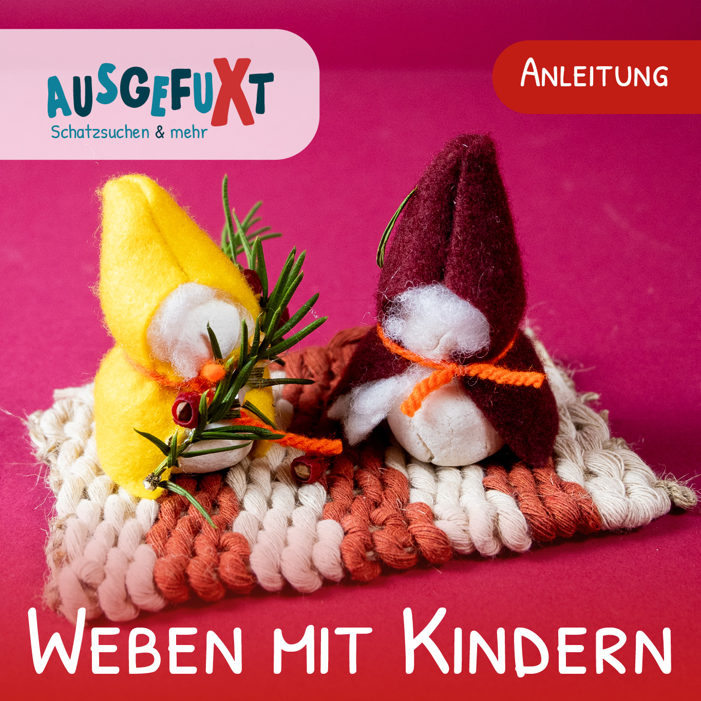 Einen Wichtelteppich weben – Weben mit Kindern ganz einfach mit Pappe Einen Wichtelteppich weben â Weben mit Kindern ganz einfach mit Pappe