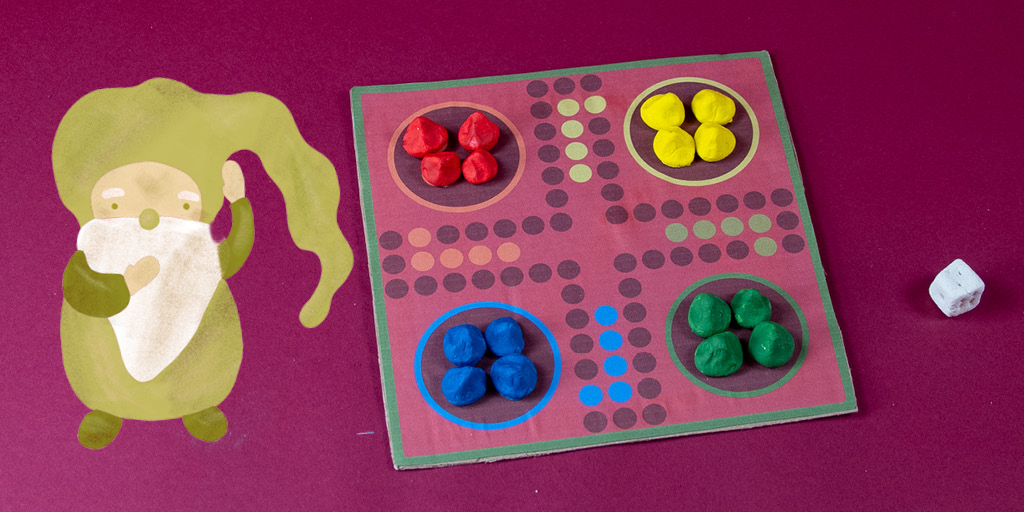 Brettspiele basteln – Mühle & „Wichtel ärgere dich nicht“
