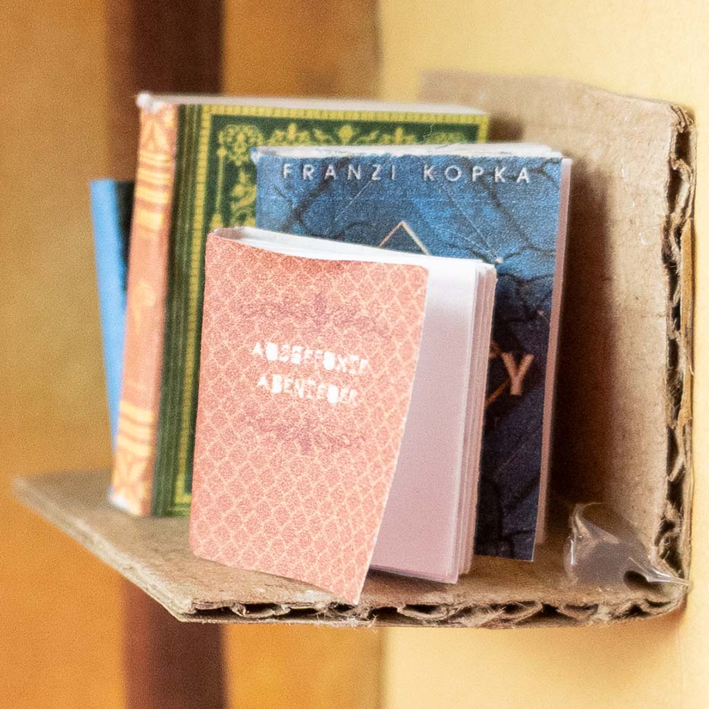 Fertige Wichtelbücher im Bücherregal Fertige Wichtelbücher im Bücherregal