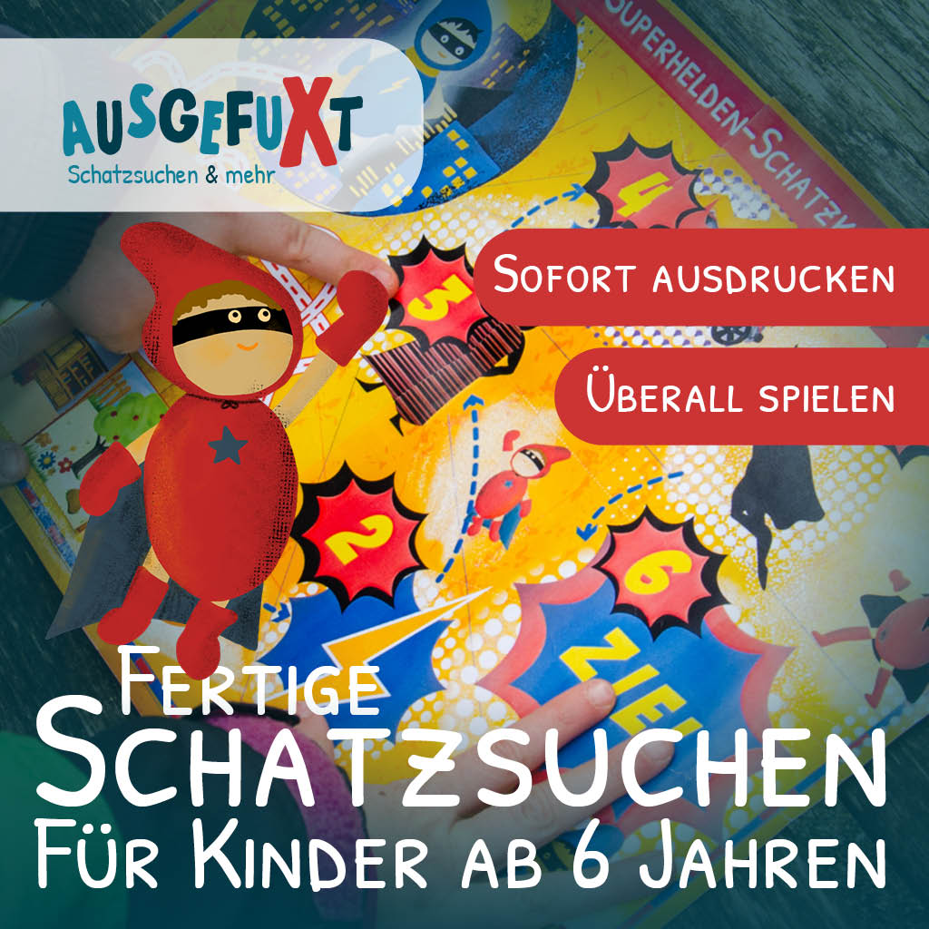 Fertige Schatzsuchen zum Kindergeburtstag für Kinder ab 6 Jahren Fertige Schatzsuchen zum Kindergeburtstag für Kinder ab 6 Jahren