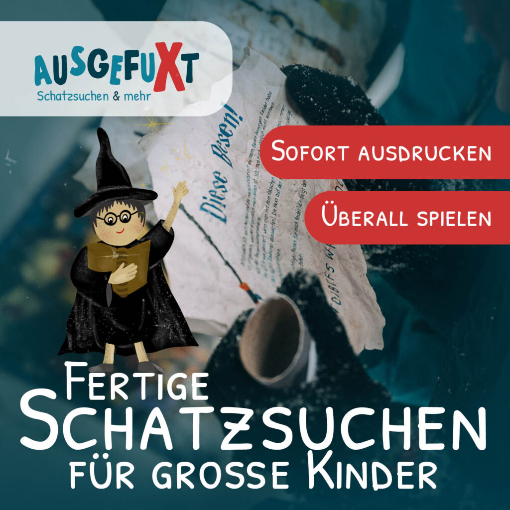 Fertige Schatzsuchen zum Kindergeburtstag für große Kinder Fertige Schatzsuchen zum Kindergeburtstag für große Kinder