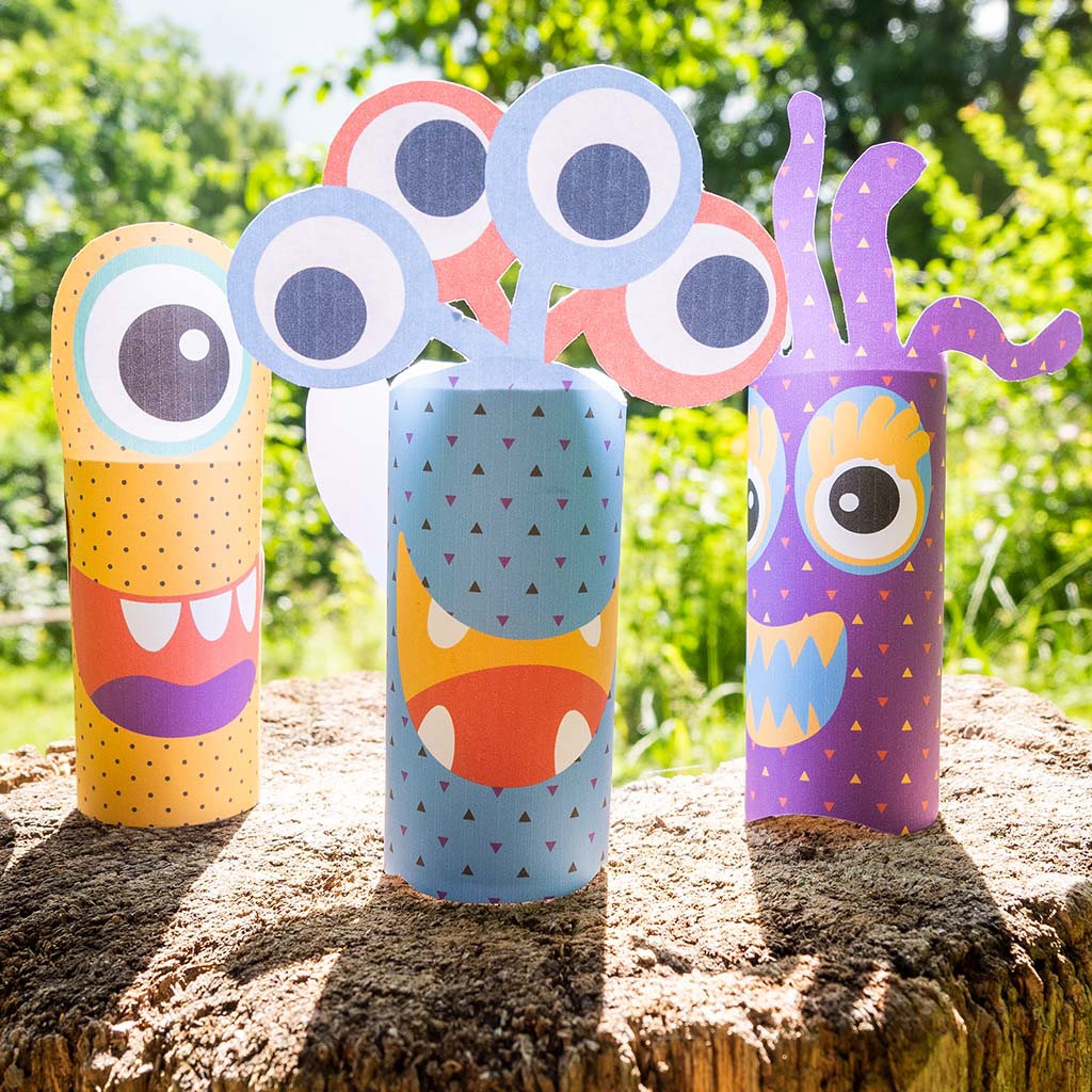 Monster-Einladungen zum Kindergeburtstag basteln Monster-Einladungen zum Kindergeburtstag basteln